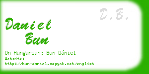 daniel bun business card
