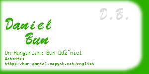 daniel bun business card